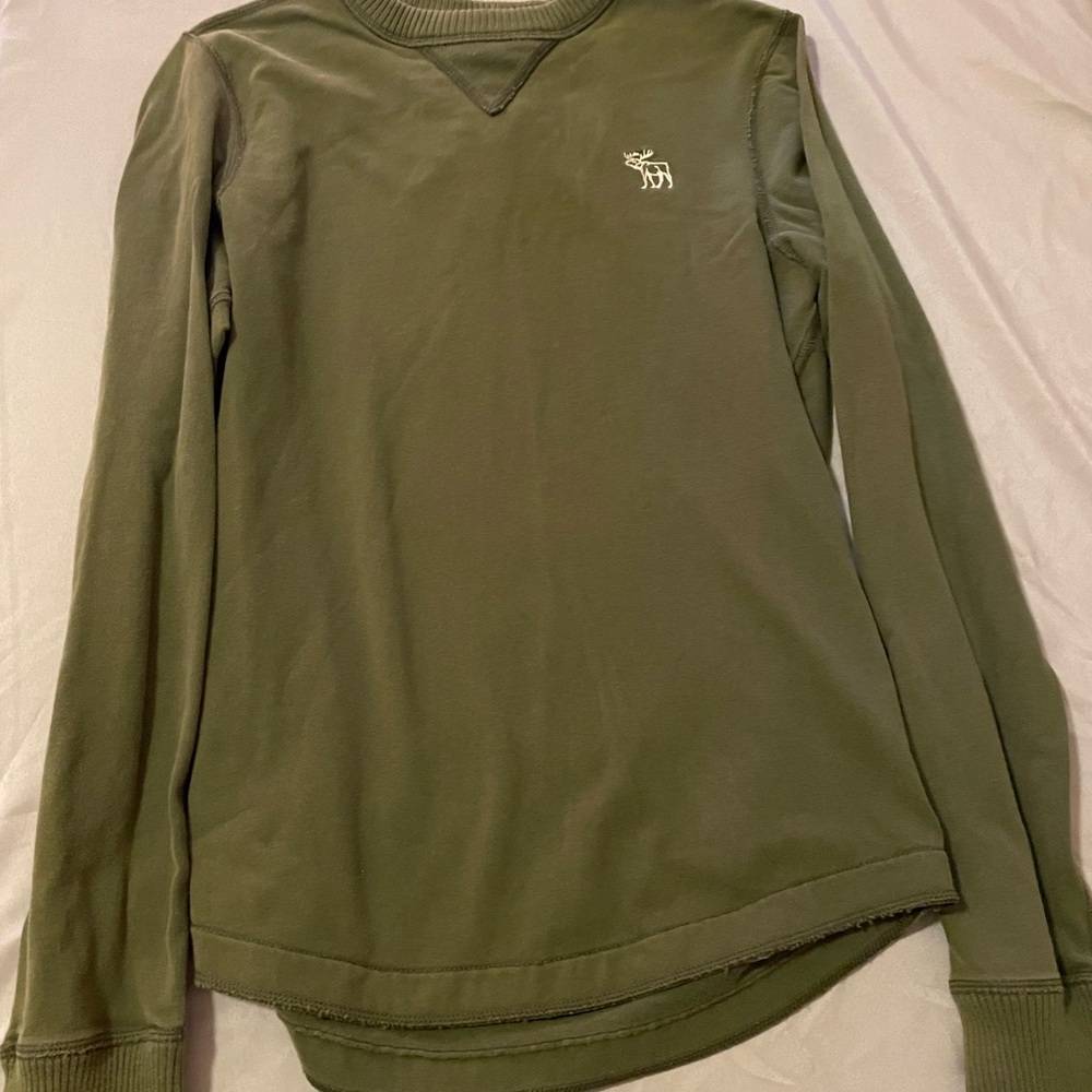 Abercrombie & Fitch Forest Green Crew Neck
